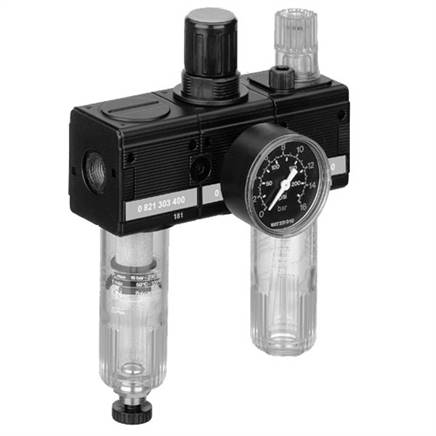 Aventics 0821300585 (NL4-ACT-G034-GAU-100-SSS-AO-05) Wartungseinheit, 3-teilig, Serie NL4-ACT