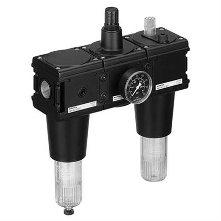 Aventics 0821300891 (NL6-ACT-G034-GAU-SSS-AO-40,00-) Wartungseinheit, 3-teilig, Serie NL6-ACT