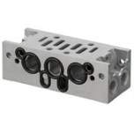 Aventics Grundplatte, Anschlüsse 2 und 4 seitlich, 1,2 und 4 zusätzlich nach unten 1825503288 ISO1