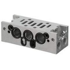 Aventics Base plate, Ports 2 and 4 on side, 1,2 and 4 also on bottom 1825503292 ISO1