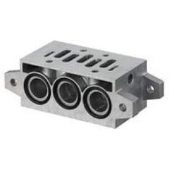 Aventics Grundplatte, Anschlüsse 2 und 4 unten 1825503150 ISO3-BP-TYPEF-G1/2-BOTTOM