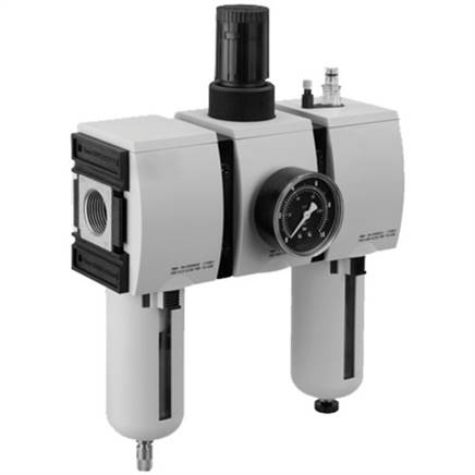 Aventics R412009327 (AS5-ACT-G100-GAU-080-PBP-HO-05) Wartungseinheit, 3-teilig, Serie AS5-ACT