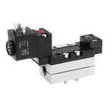 Aventics 5/2-directional valve, Series 581, size 1 5811171450 V581-5/2SR-230AC-I1-1CNO-LBX-AA-X-C-T1