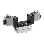 Aventics 5/3-Wegeventil, Serie 581, Größe 1 5811591430 V581-5/3EC-230AC-I1-2CNO-HNX-AA-X-C-T1