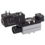 Aventics 5/2-Wegeventil, Serie 581, Größe 1 5811173190 V581-5/2SR-024DC-I1-1CNF-HUX-AA-X-S-T1