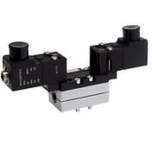 Aventics 5/2-Wegeventil, Serie 581, Größe 1 5811293190 V581-5/2DS-024DC-I1-2CNF-HUX-AA-X-S-T1