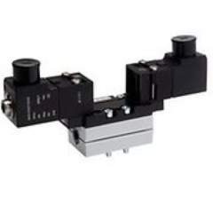 Aventics 5/2-Wegeventil, Serie 581, Größe 1 5811290190 V581-5/2DS-024DC-I1-2CNF-HUX-AA-X-C-T0