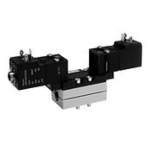 Aventics 5/3-directional valve, Series 581, size 1 5811591190 V581-5/3EC-024DC-I1-2CNF-HUX-AA-X-C-T1