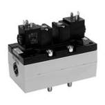Aventics 5/3-directional valve, Series 581, size 4 5814490440 V581-5/3CC-230AC-I4-2CNO-HUX-AA-X-C-T0