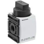 Aventics 3/2-shut-off valve, mechanically operated, Series AS1-BAV R412014742 AS1-BAV-G014-3/2-MAN R-->L