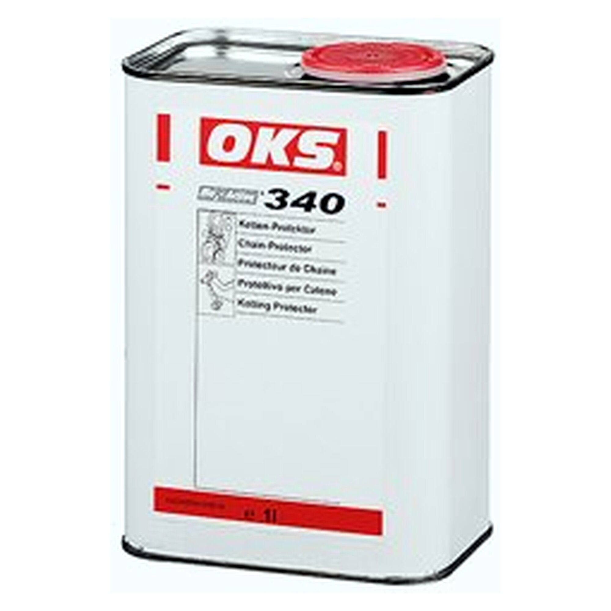OKS 340/341 - Ketten-Protektor, 1 l can, lubricant for servicing and maintenance