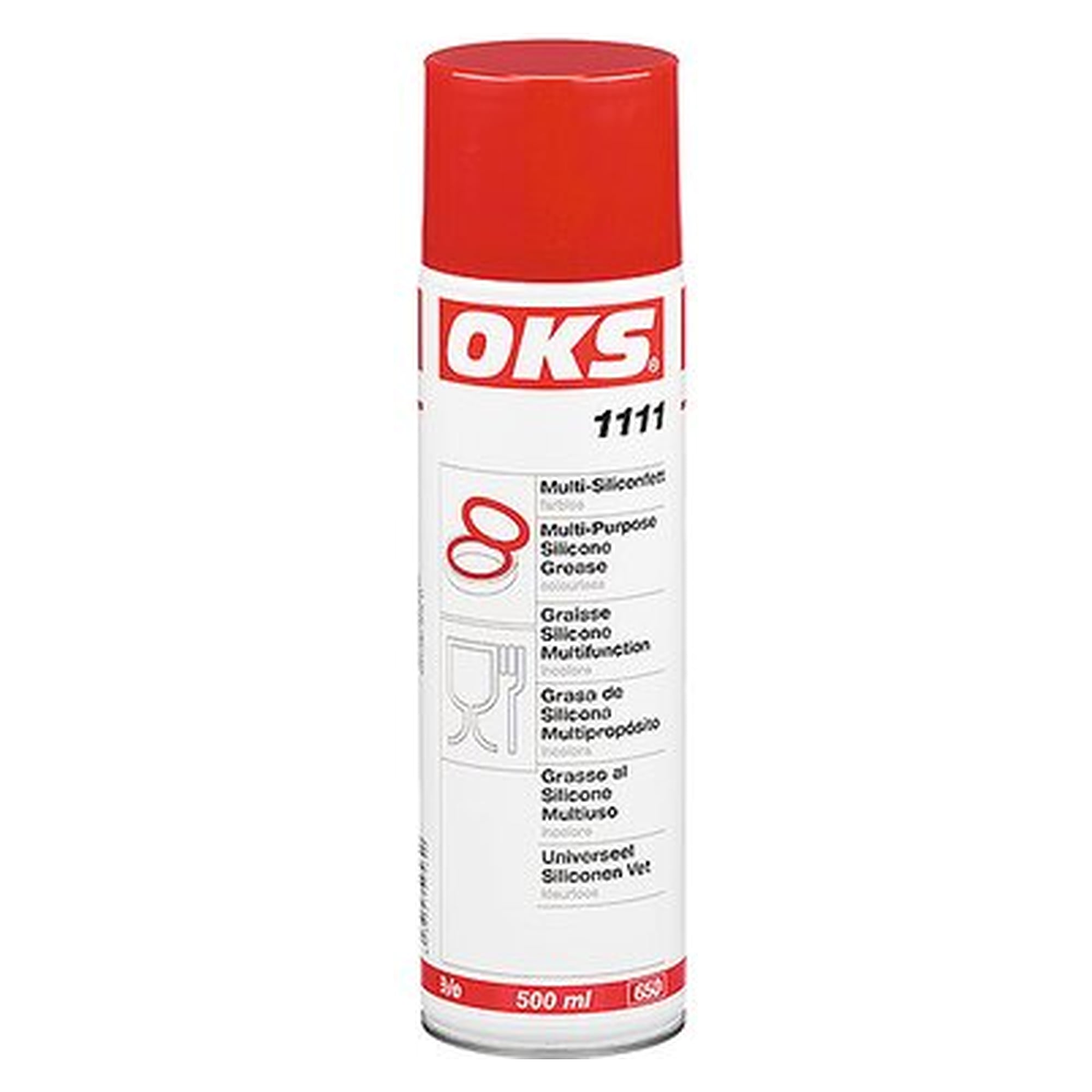 OKS 1111, multi-purpose silicone grease - 400 ml spray can, For fittings, seals and plastic parts