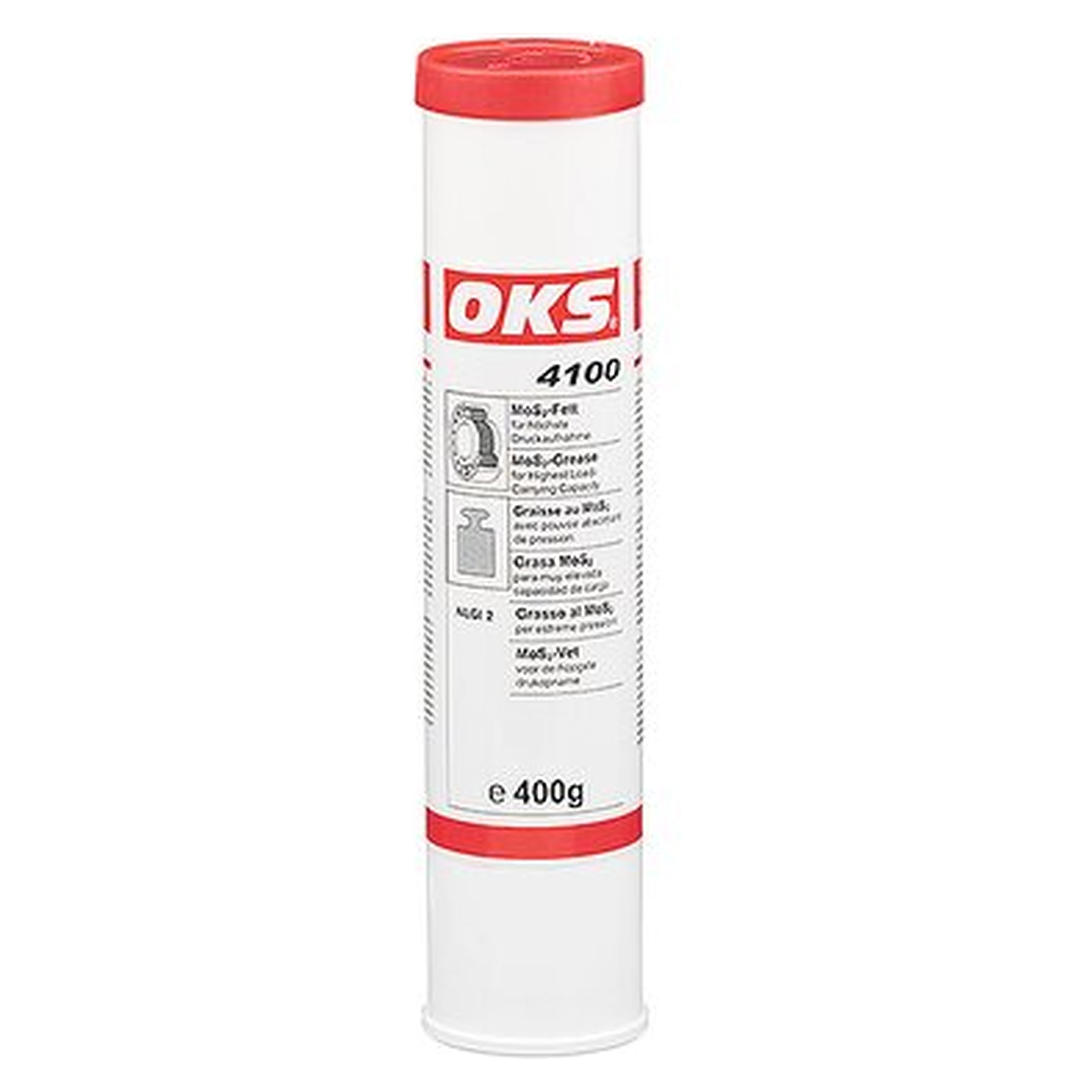 OKS 4100, MoS2-Höchstdruckfett - 400 ml Kartusche, Schmierstoff für Wartung und Instandhaltung