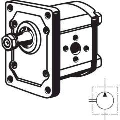 Bosch-Rexroth 0-510-525-011. Bosch gear pump 11 ccm, Plessey flange, clockwise rotation