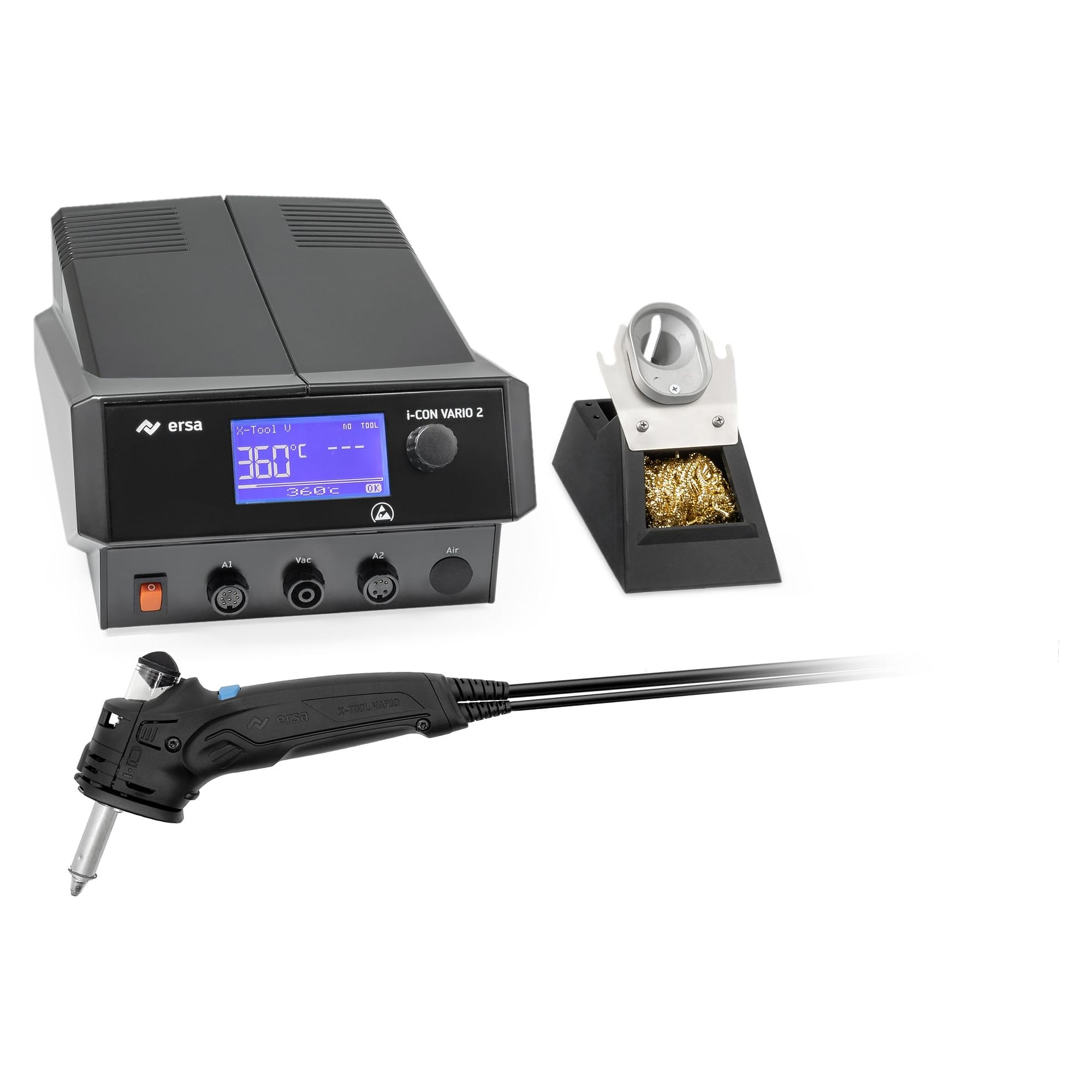 Entlötstation i-CON VARIO 2 MK2, ESD 2-Kanal, X-Tool Vario 150 W - Ersa 0ICV2005XV