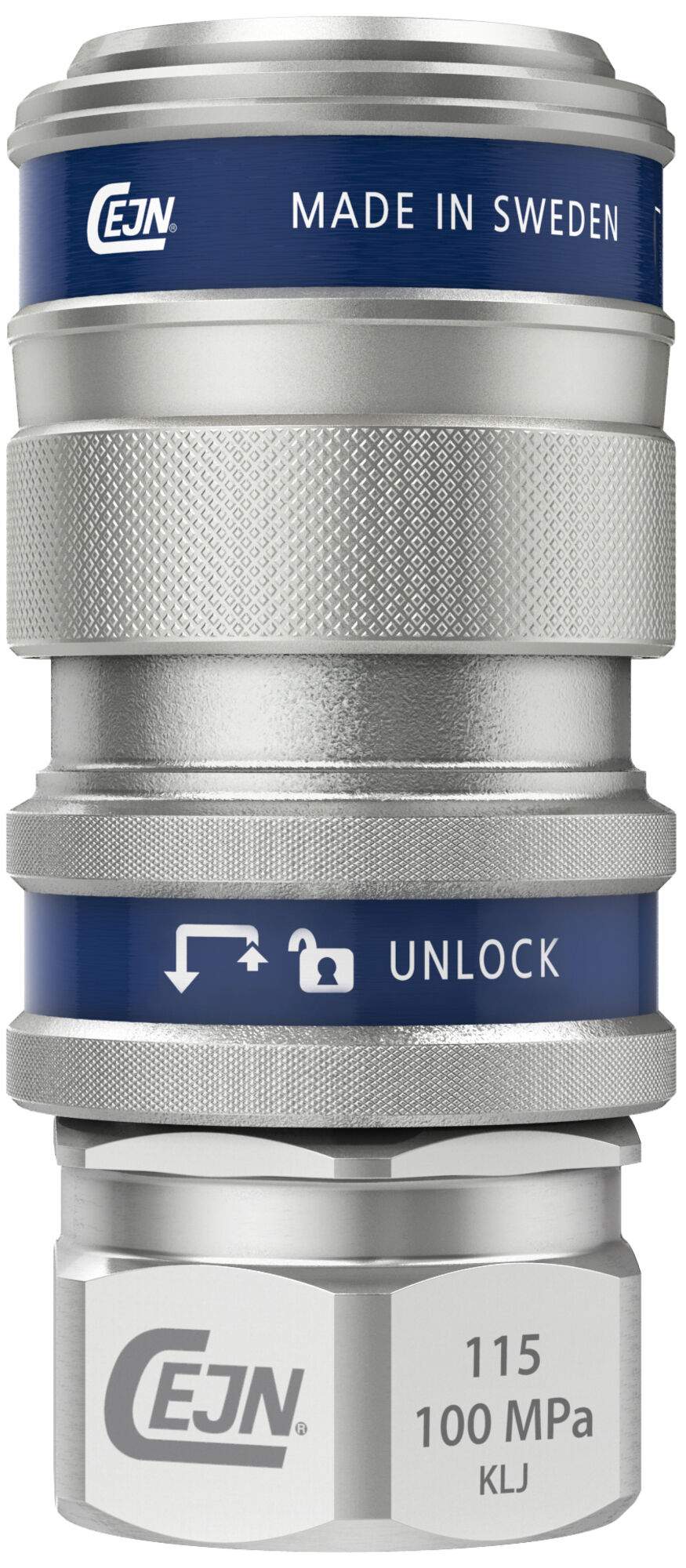 Schnellverschlusskupplung Serie 115, Innengewinde Rc 3/8", 100 MPa, gehärteter Stahl - Cejn 101151104