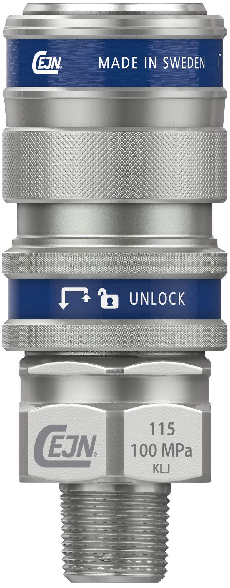 Quick connect coupling Series 115, male thread G 1/4", 100 MPa, hardened steel - Cejn 101151252