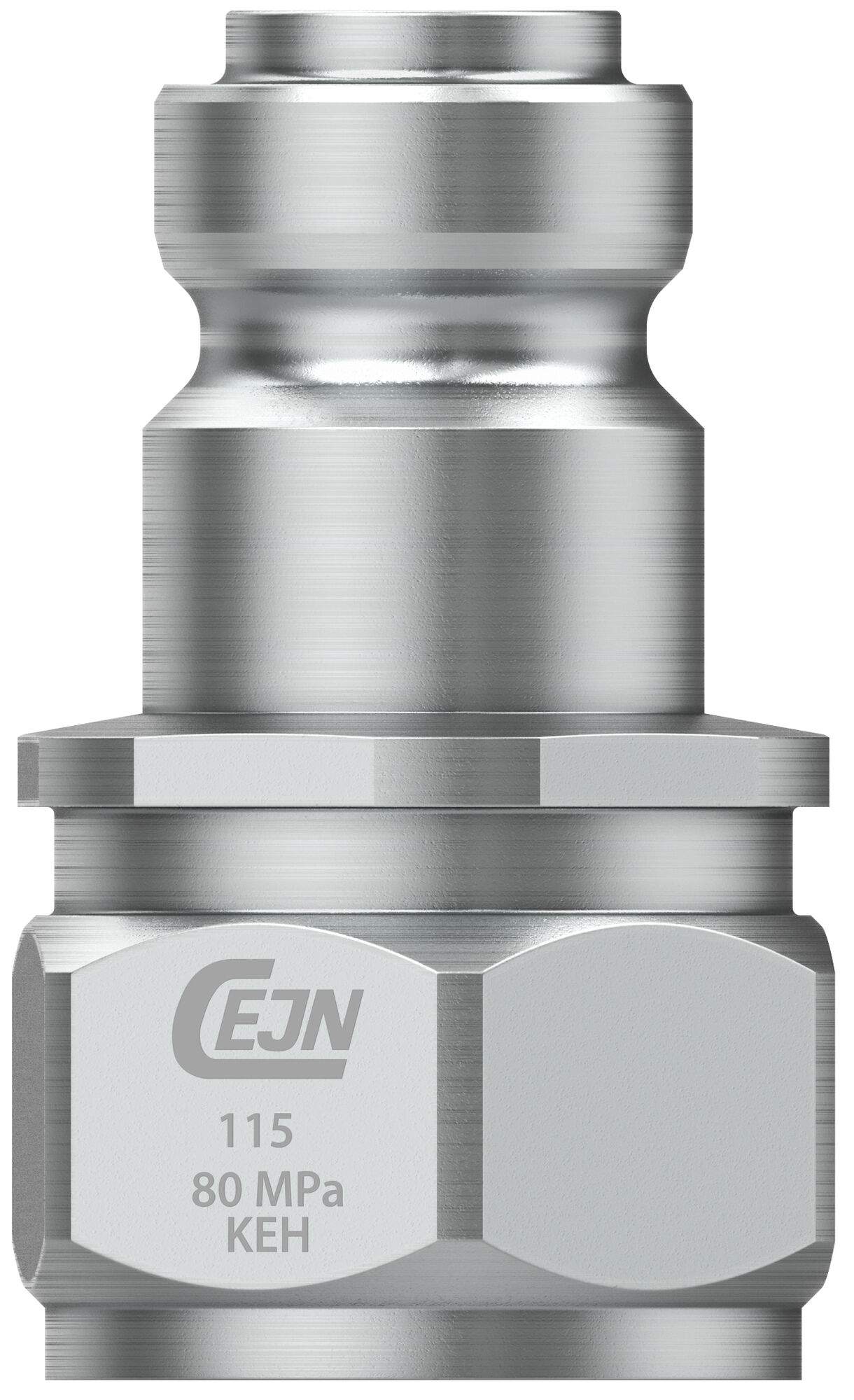 Flat-face nipple, female thread NPT 1/4", DN 4 mm, 80 MPa, hardened steel - Cejn 101157402