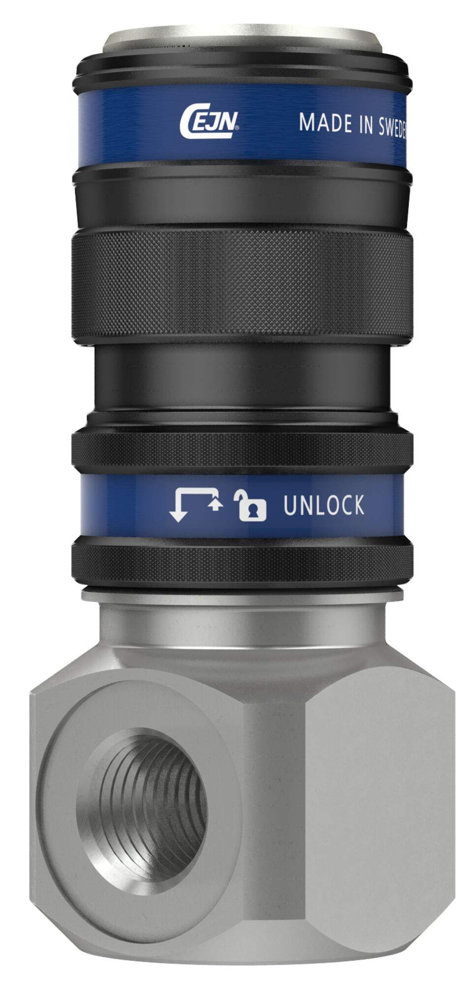 Schnellverschlusskupplung Serie 116, Innengewinde G 1/4" mit 90°-Winkel, 150 MPa, Stahl - Cejn 101161230