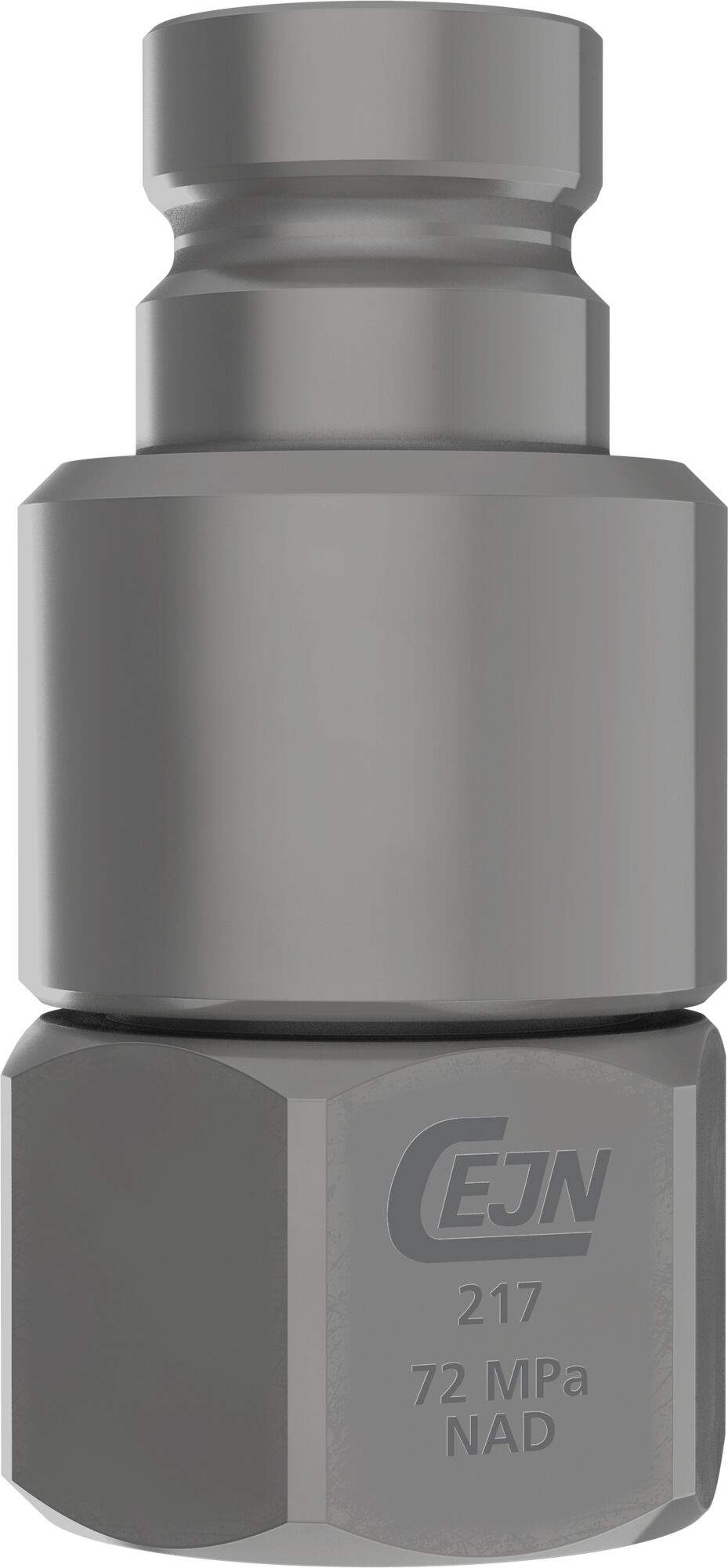 Flat-face nipple, female thread G 1/4", DN 6.3 mm, 72 MPa, hardened steel - Cejn 102176202