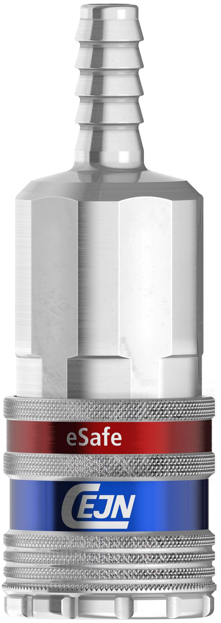 eSafe coupling ISO 6150 B 5.3 mm, hose connection 6.3 mm, 1000 l/min, steel - Cejn 103102002