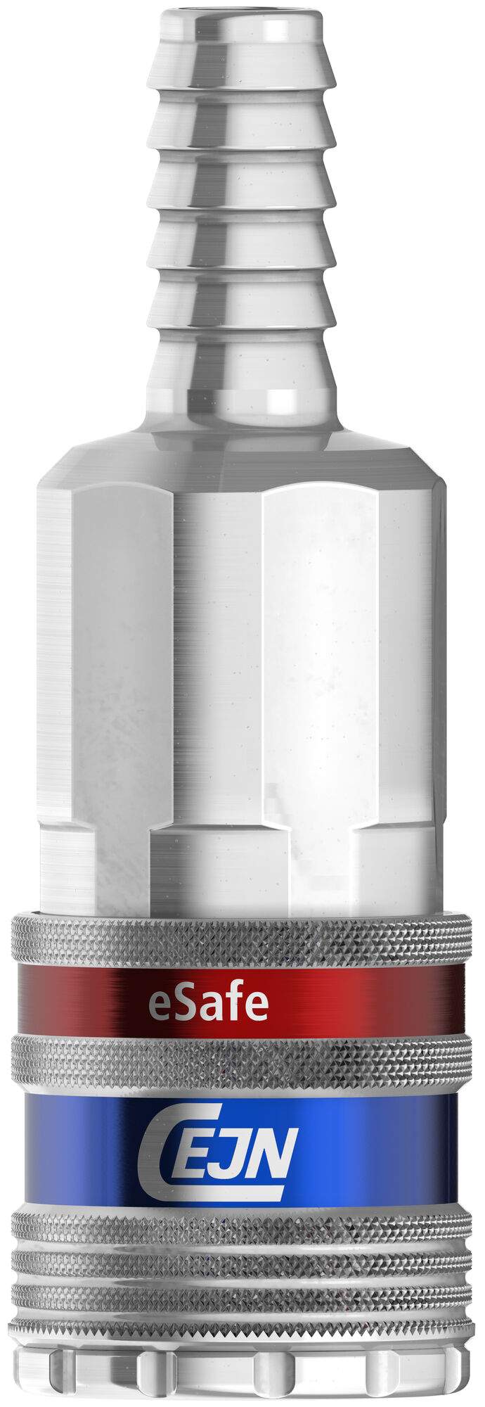eSafe coupling ISO 6150 B 5.3 mm, hose connection 8.0 mm, 1000 l/min, steel - Cejn 103102003