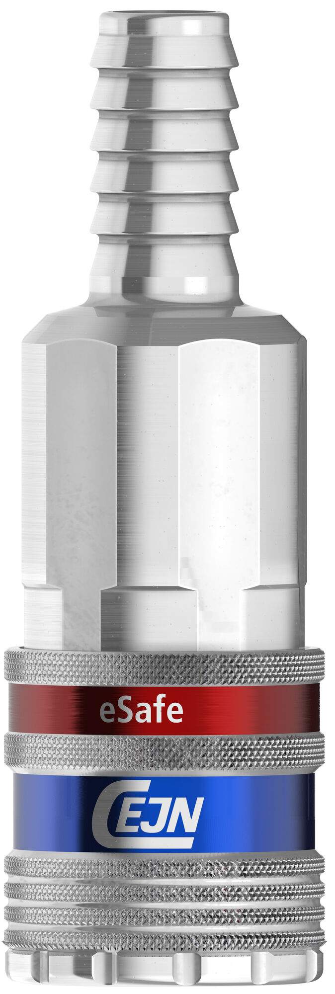 eSafe vented safety coupling ISO 6150 B 5.3 mm, hose connection 9.0 mm, 1000 l/min, steel - Cejn 103102009