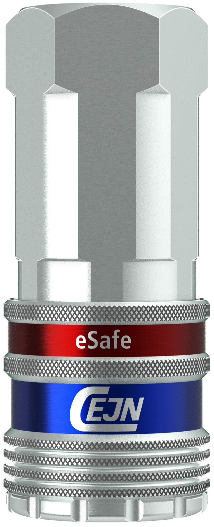 eSafe vented safety coupling ISO 6150 B 5.3 mm, female thread G 1/4", 1000 l/min, steel - Cejn 103102202