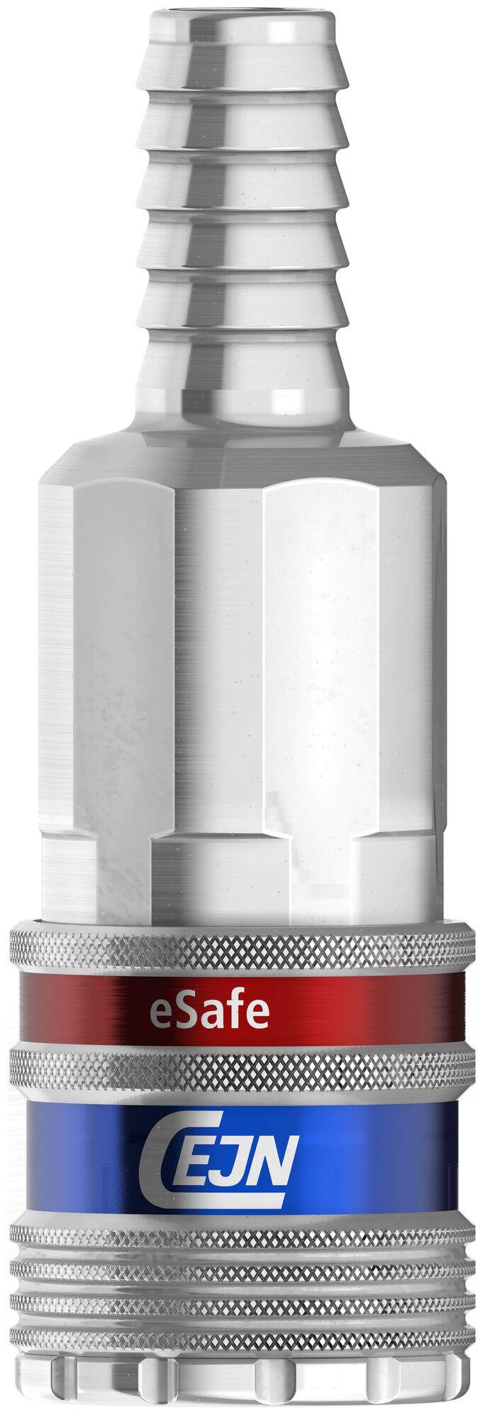 eSafe vented safety coupling eurostandard 7.4 mm, hose connection 9.0 mm, 2250 l/min, steel - Cejn 103202009
