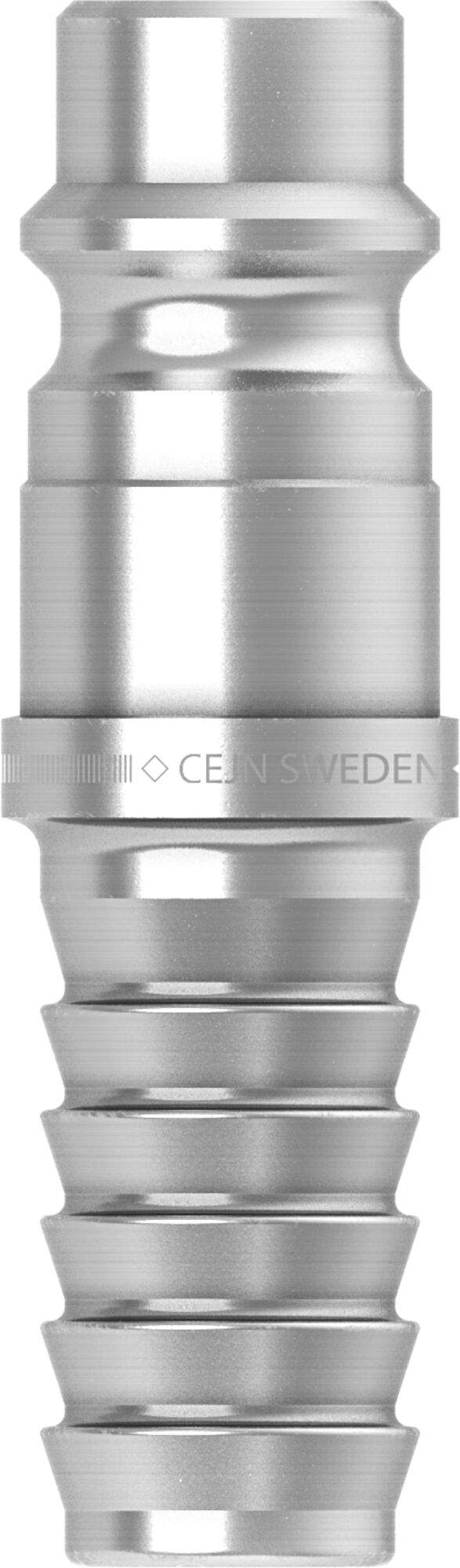Nippel Eurostandard 7,6 mm, Schlauchanschluss 10,0 mm, 2250 l/min, Stahl - Cejn 103205004