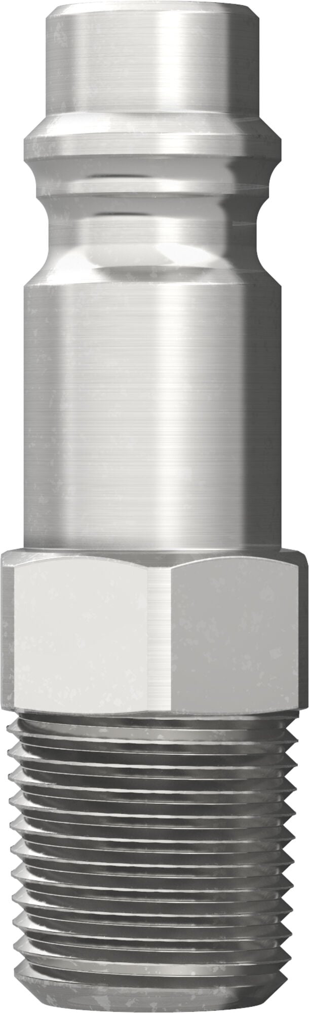 Nippel Atemluft Serie 341, Außengewinde R 1/4 Zoll, 1950 l/min, vernickeltes Messing - Cejn 103415152