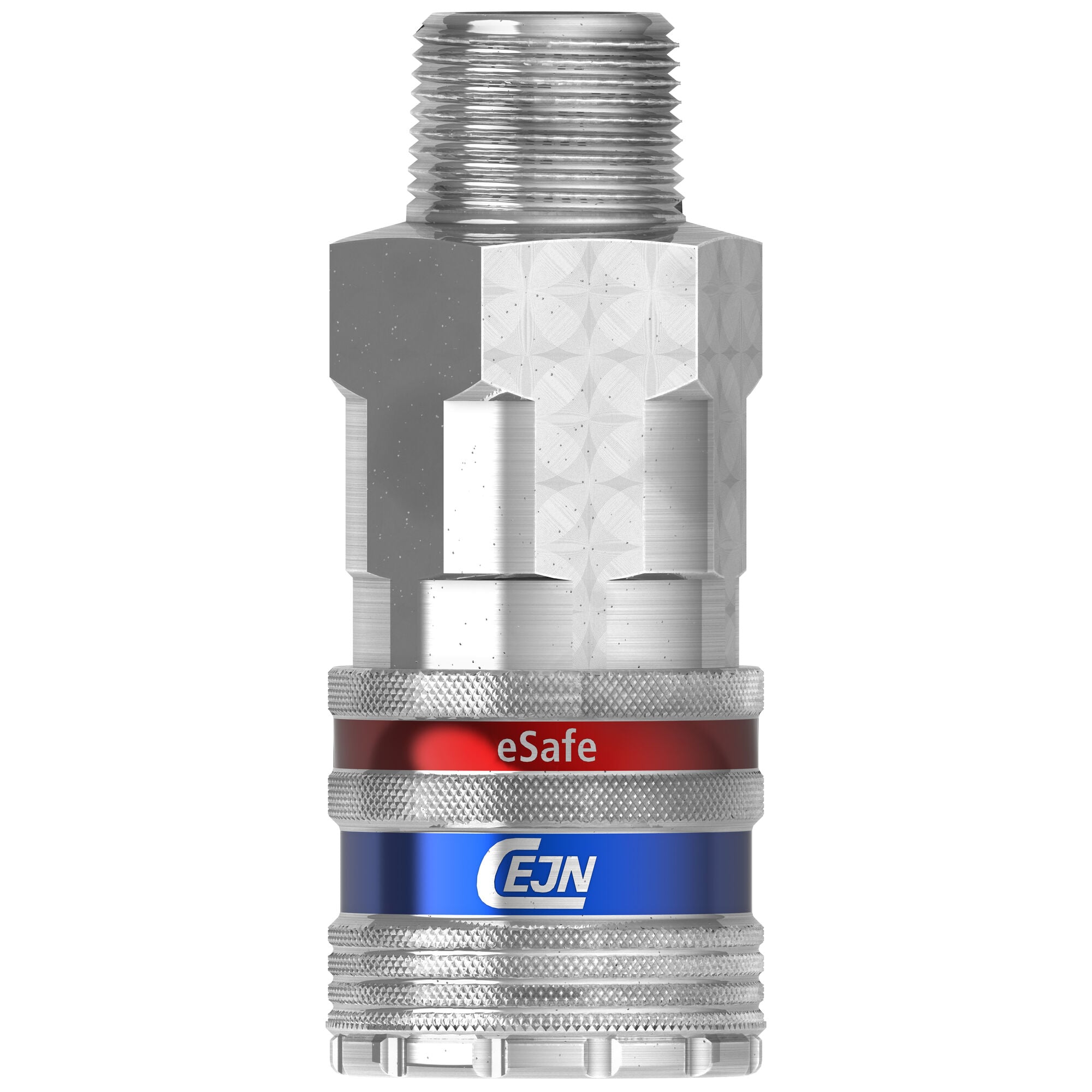 eSafe vented safety coupling eurostandard 10.4 mm, male thread NPT 3/8", 4000 l/min, steel - Cejn 104102454