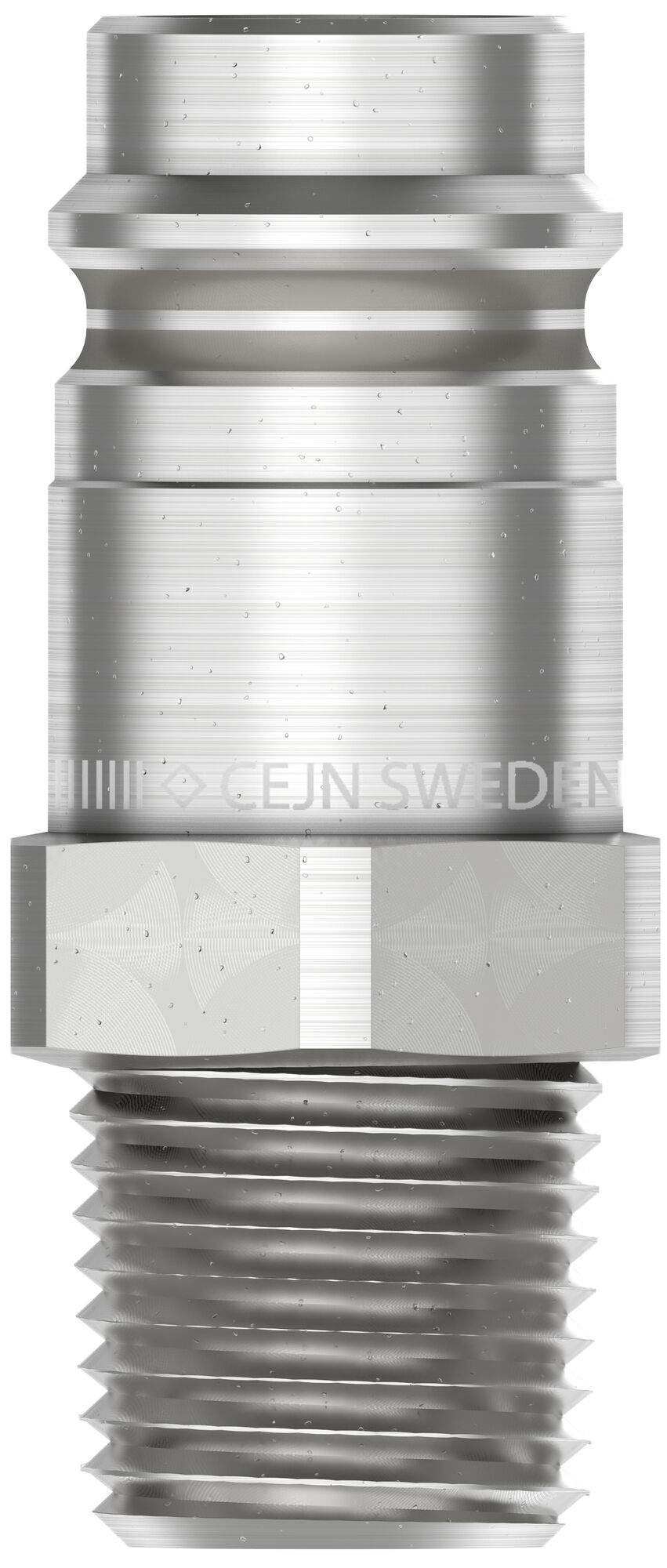 Nipple eurostandard 10.4 mm, male thread NPT 3/8", 4000 l/min, steel - Cejn 104105454