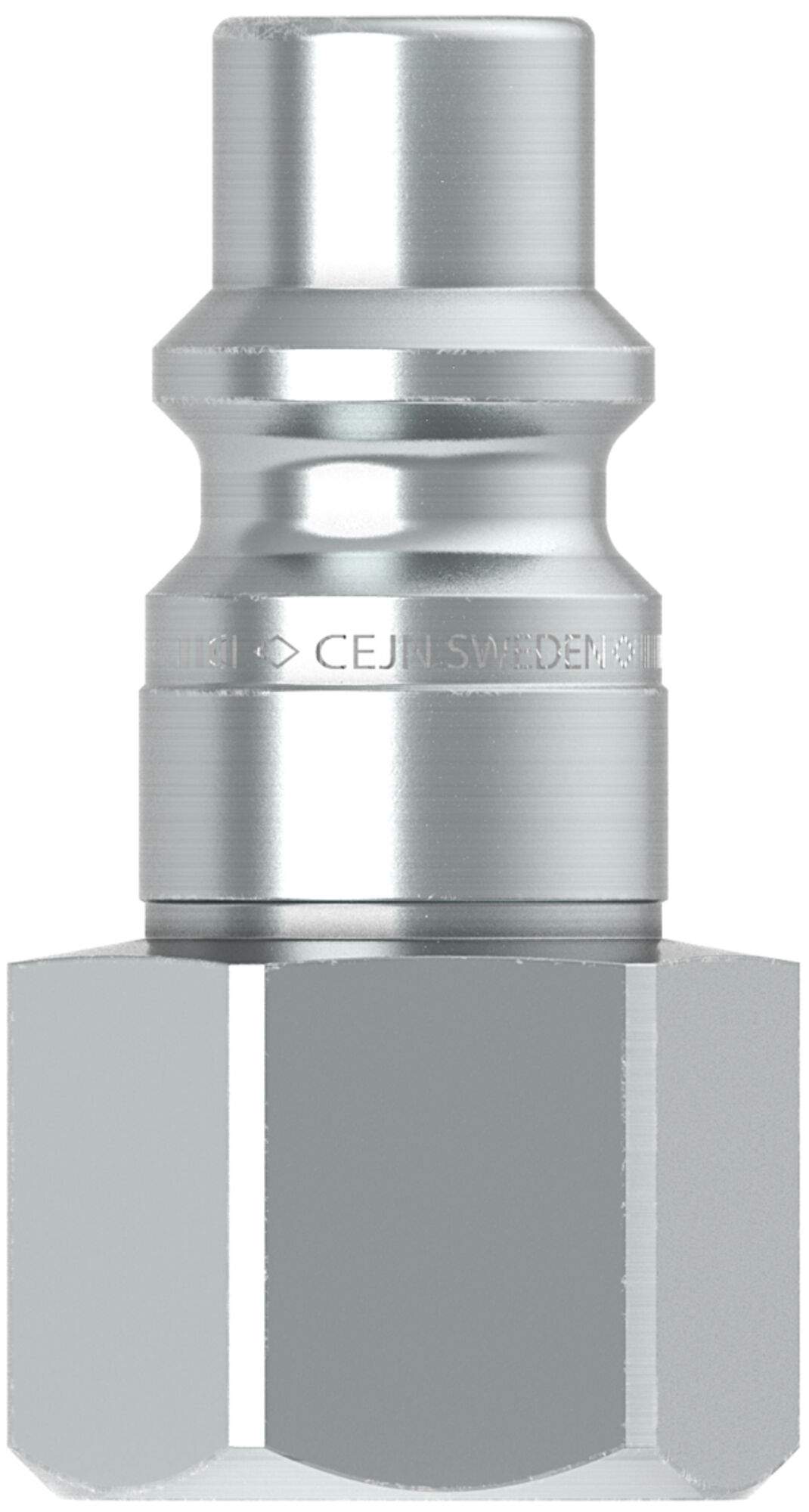 Nipple ISO 6150 B 8.2 mm, female thread G 3/8", 2500 l/min, steel - Cejn 104305204