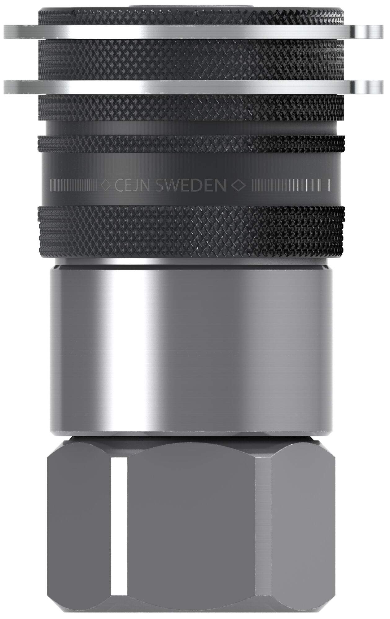 Panel mount coupling, female thread, G 1/2" (BSP), DN 12.5, 400 bar, steel - Cejn 105651285