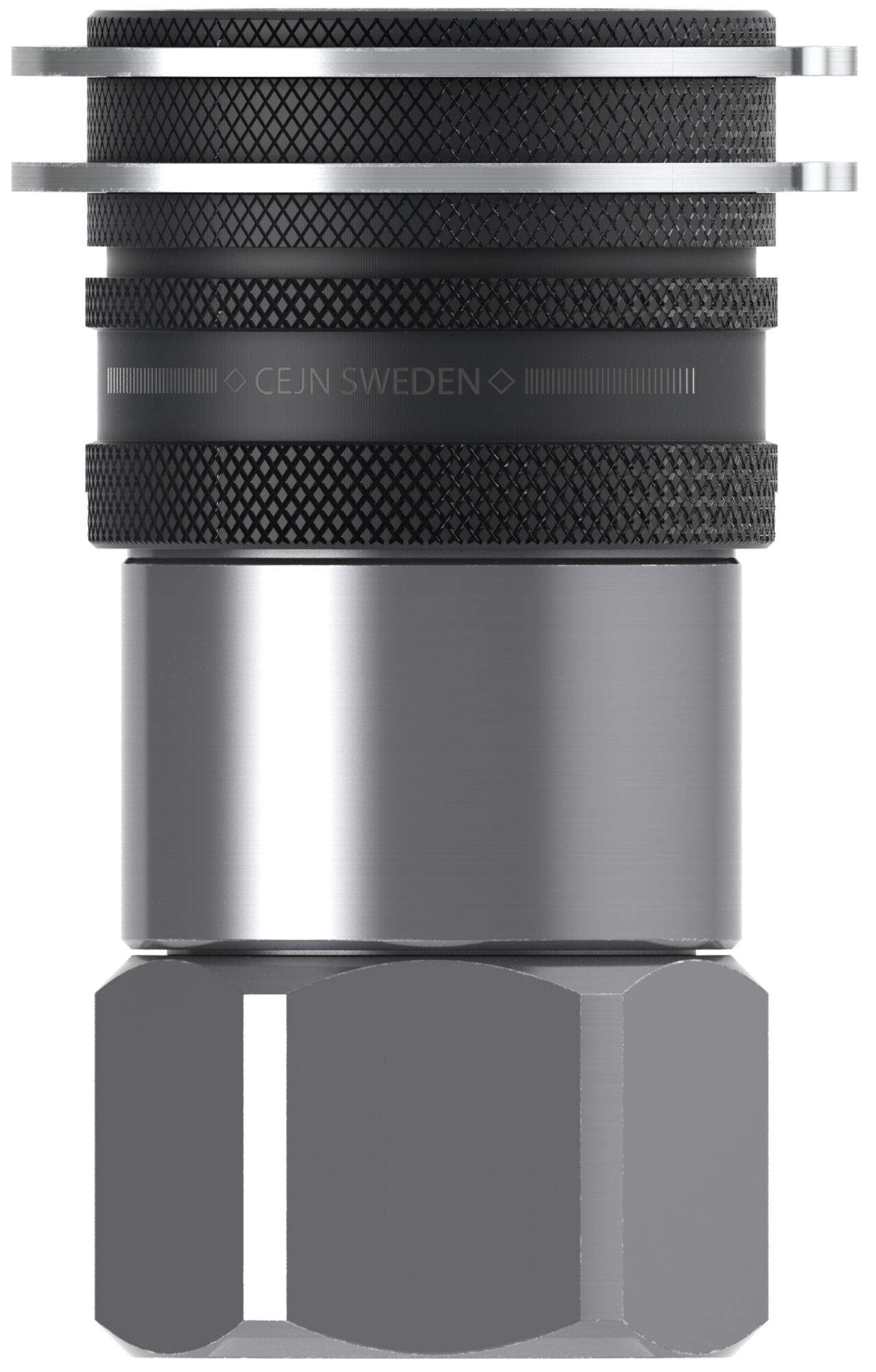 Panel mount coupling, female thread, G 3/4" (BSP), DN 16, 400 bar, steel - Cejn 106651281