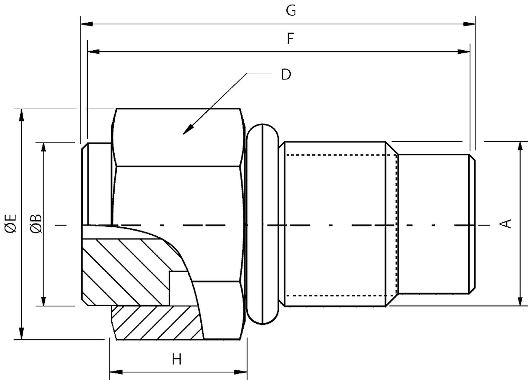 Auto-Nippel, Außengewinde, M14x1.5, DN 2,5, 143 l/min, Messing - Cejn 109616583