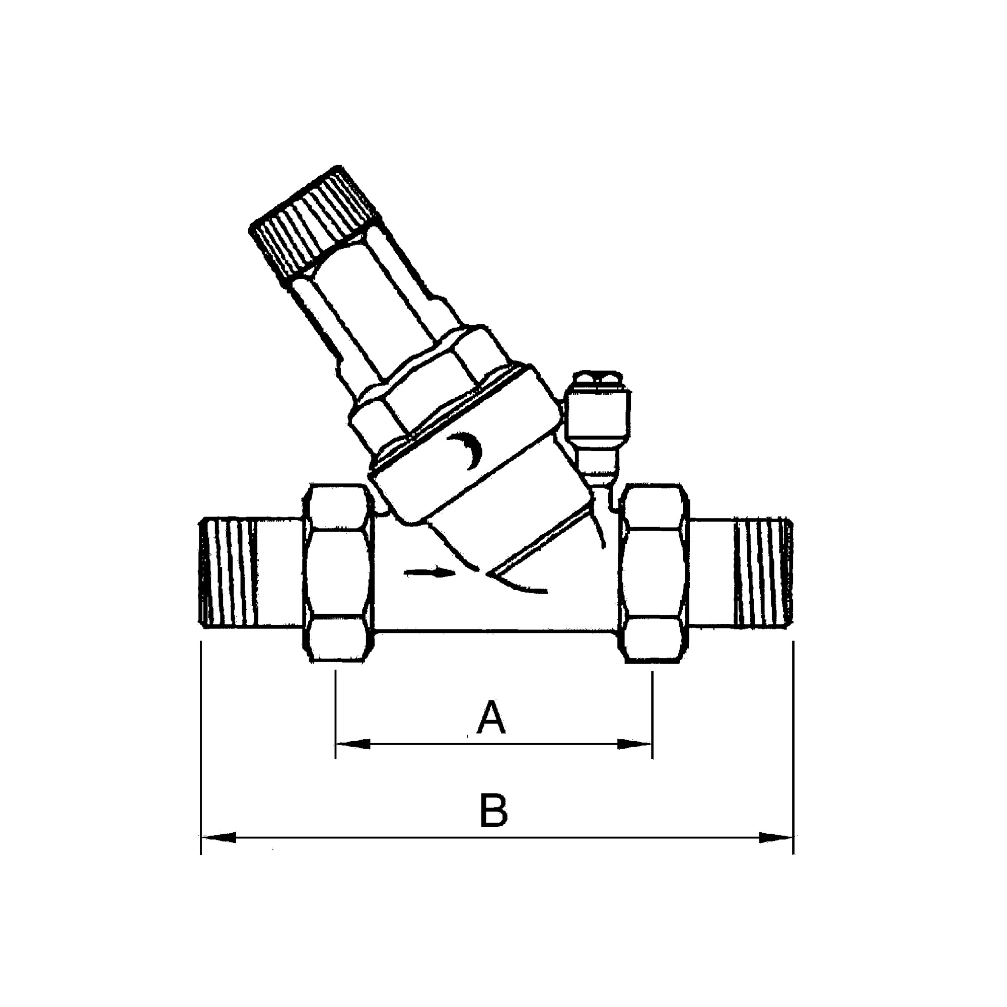 Pressure regulator »Saxonia« for potable water, DVGW tested, R 1 - Riegler 101402