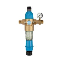 Riegler 101424. Rückspülfilter mit Druckregler, DVGW-geprüft, R 1