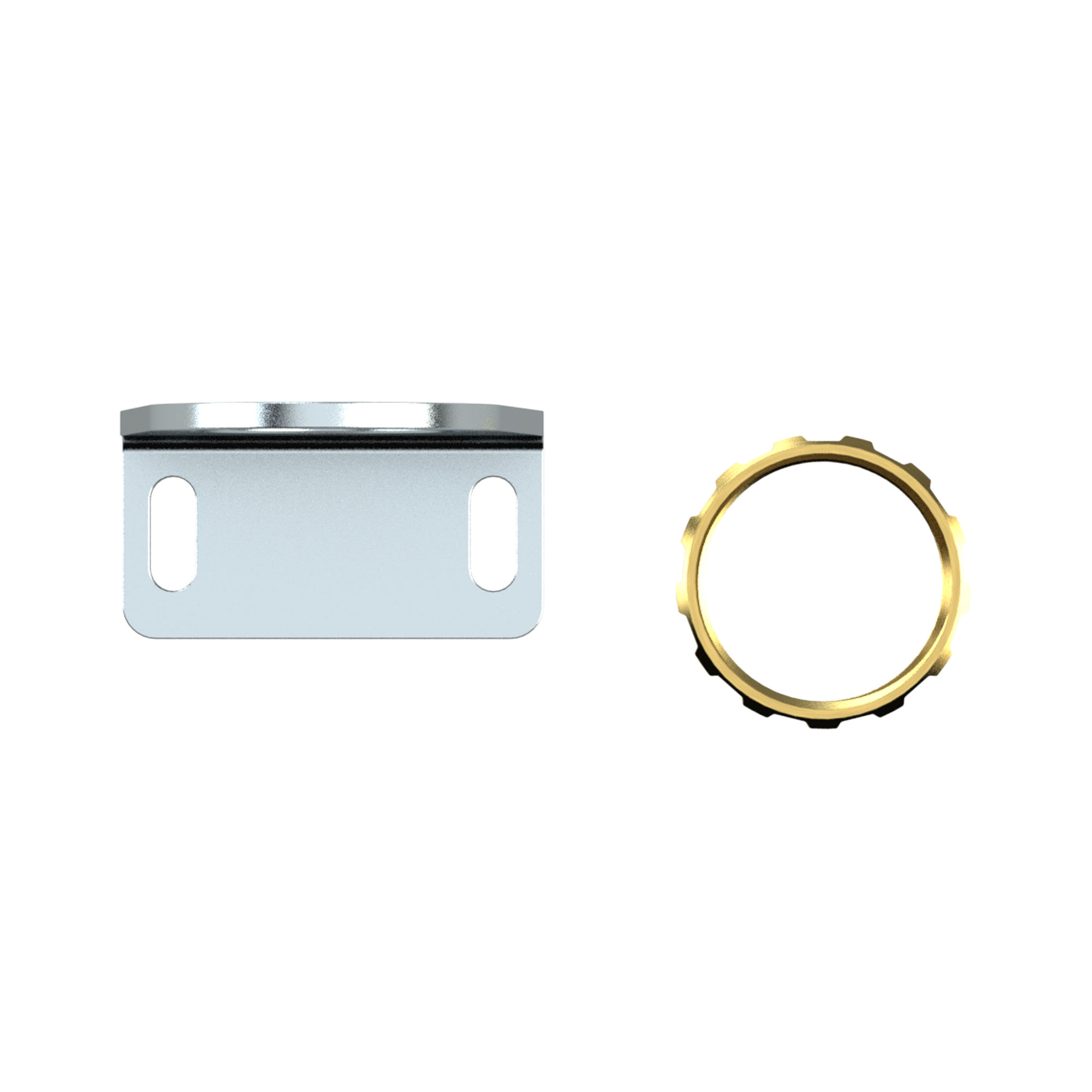Haltewinkel mit Mutter M30x1,5 - Riegler 100344