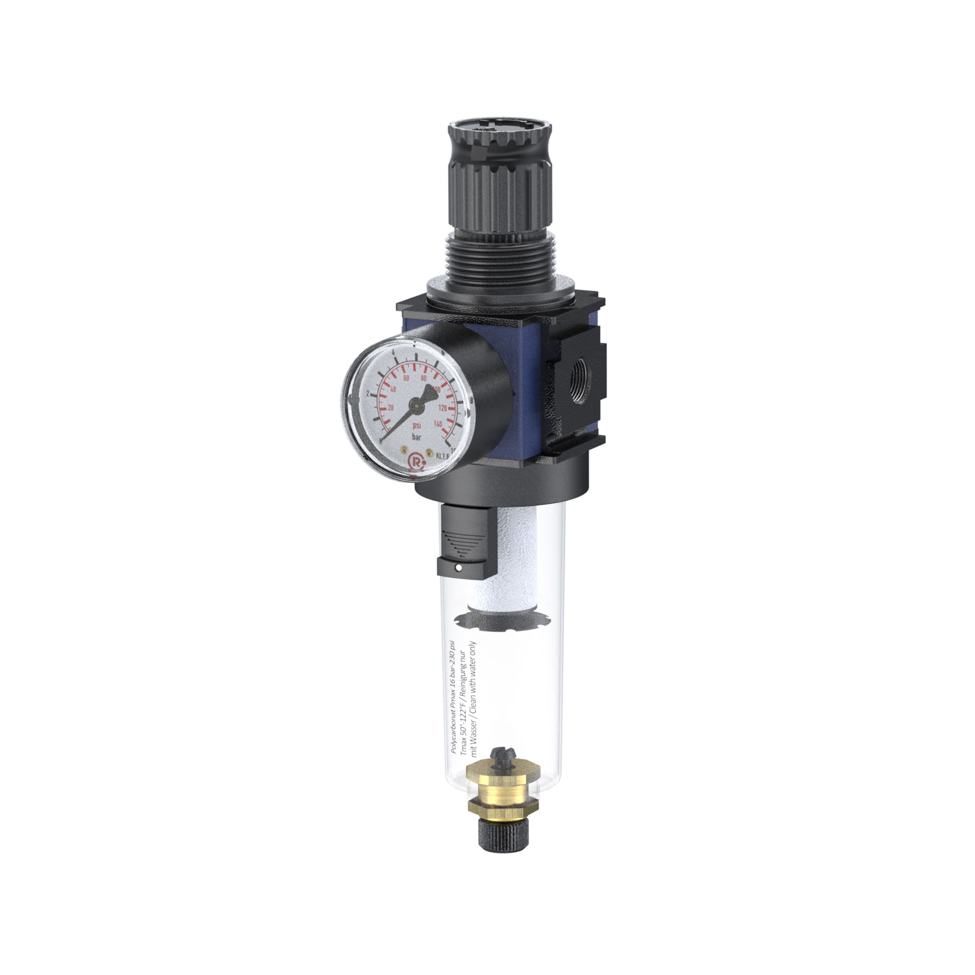 Filterregler »variobloc« mit PC-Behälter, BG 1 - Riegler K2239