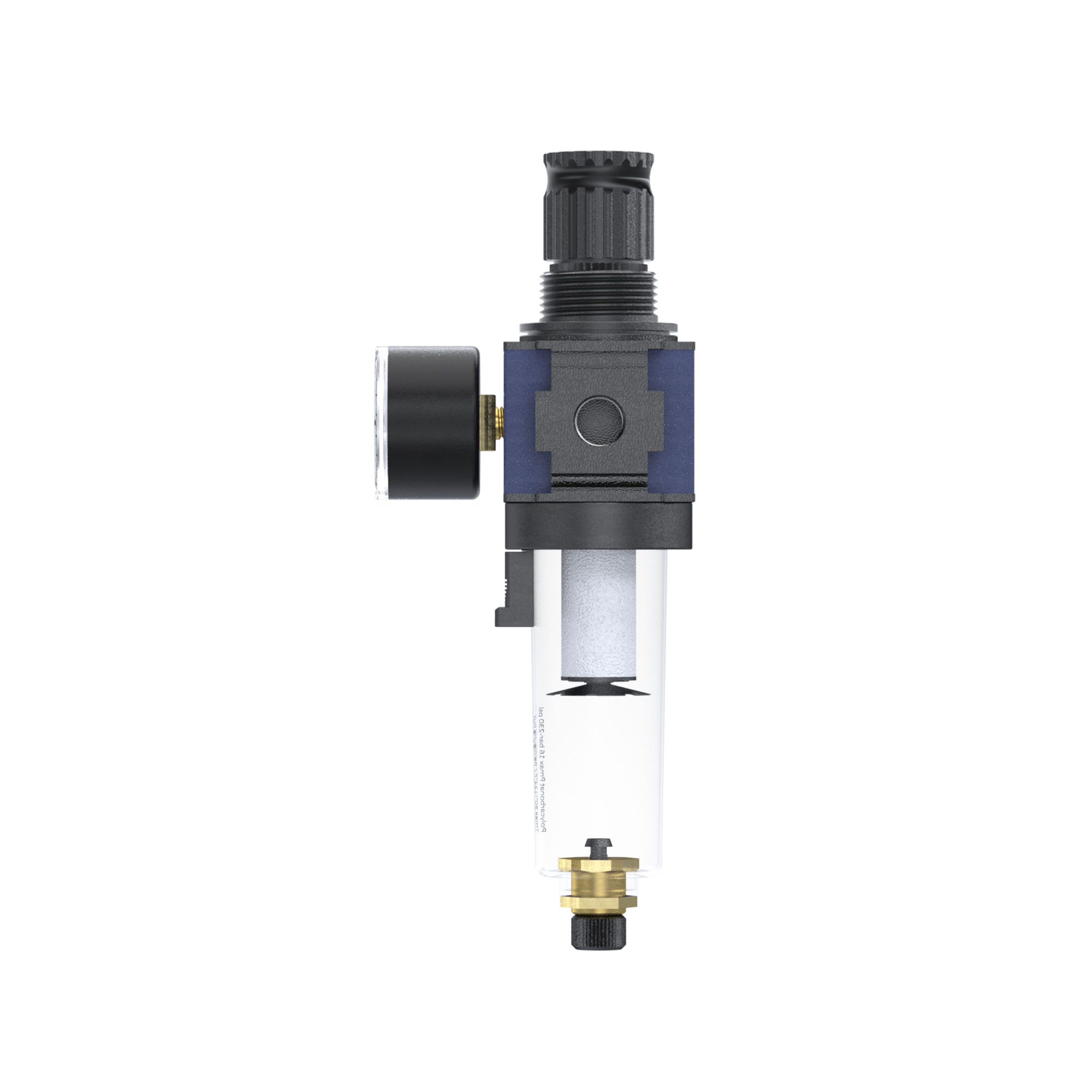 Filter regulator »variobloc« with PC container, Size 1, G 3/8 - Riegler 100658
