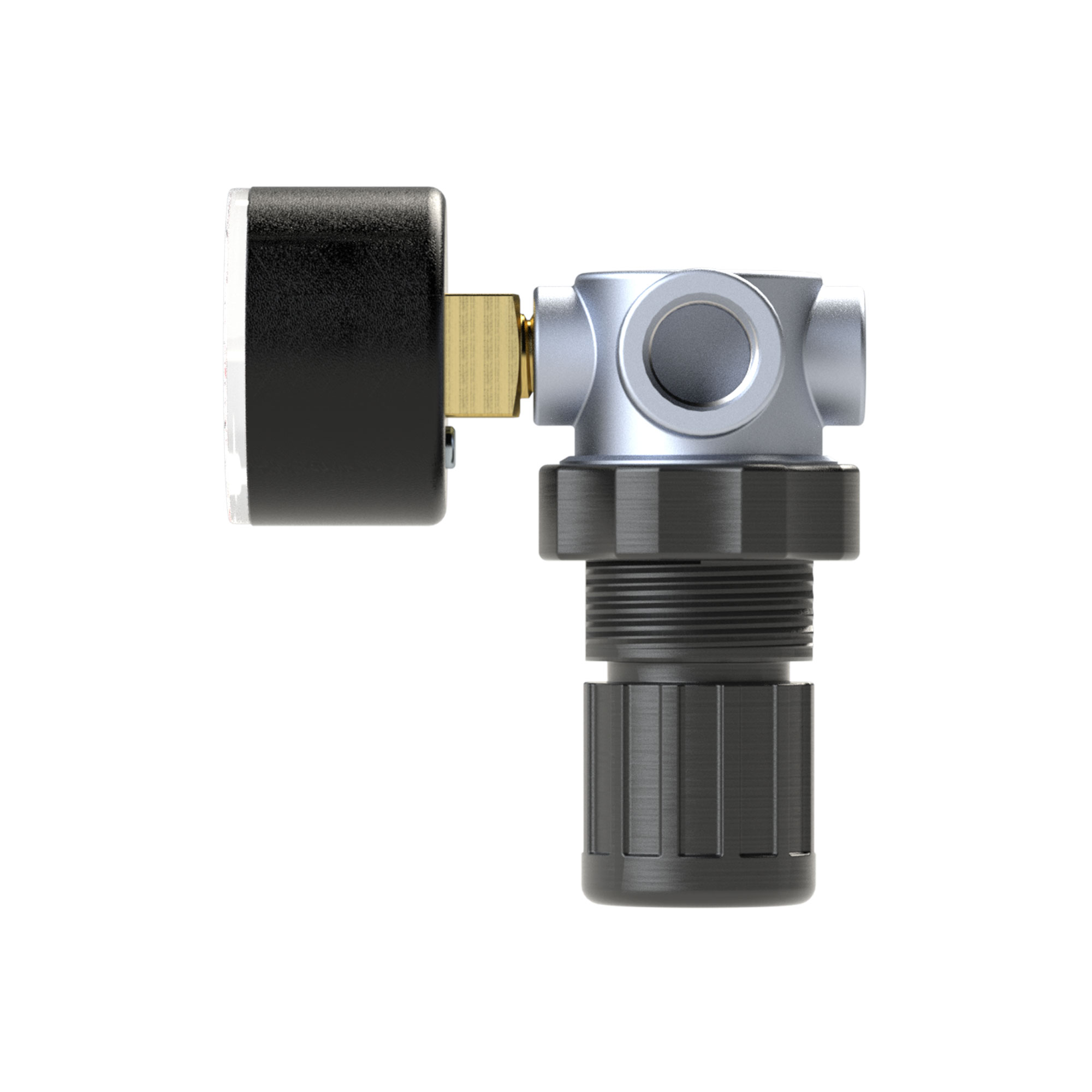 Pressure relief valve, incl. pressure gauge, G 1/4, 0.15 - 7 bar - Riegler 101465