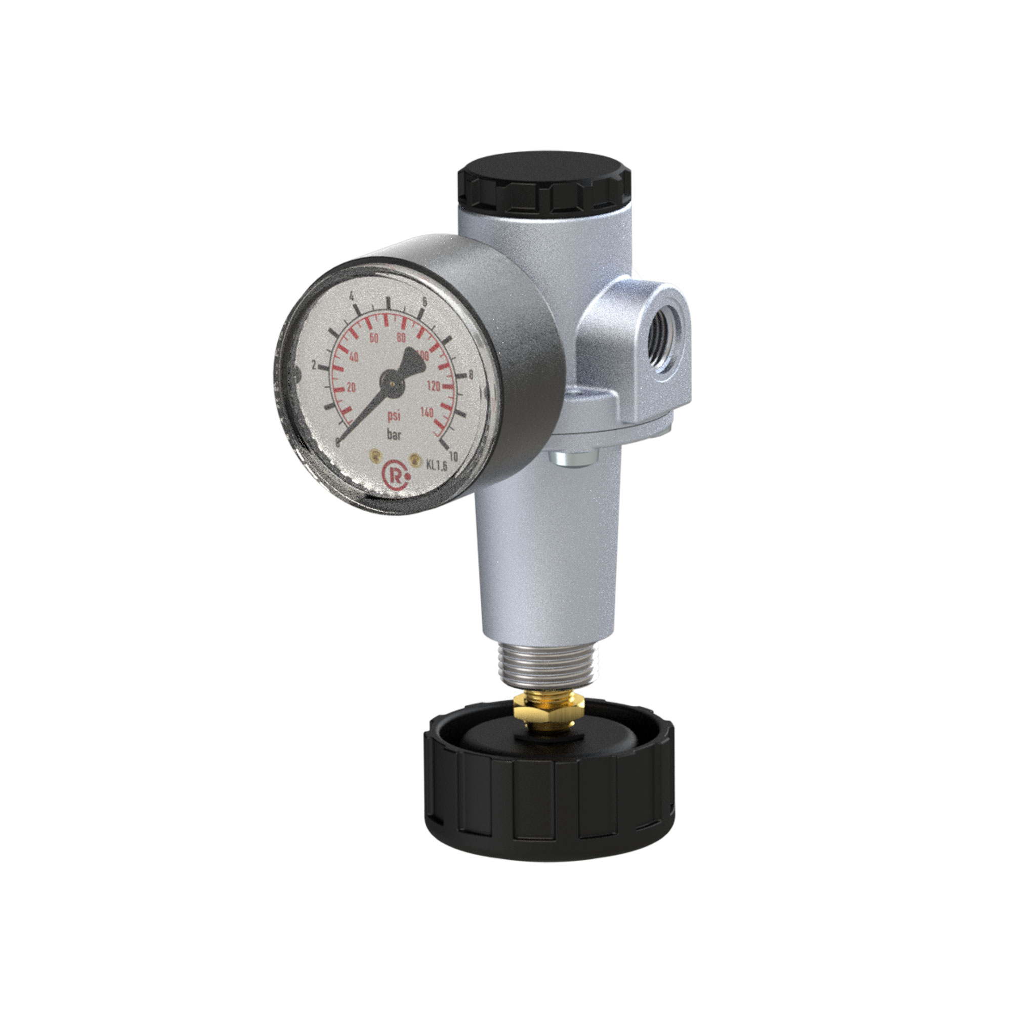 Druckregler »Standard«, inkl. Manometer, BG 1, G 3/8, 0,2 - 6 bar - Riegler 100810