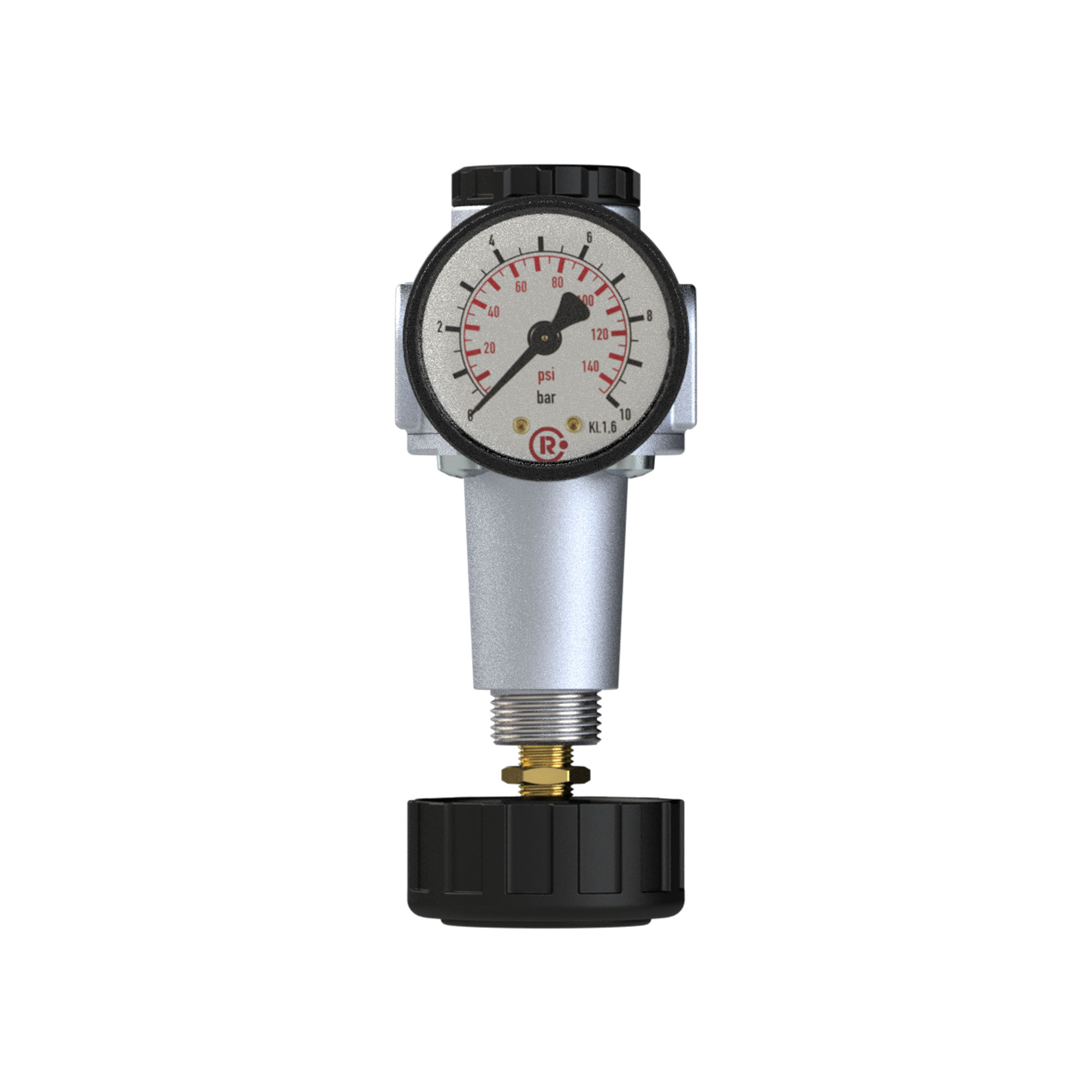 Druckregler »Standard«, inkl. Manometer, BG 1, G 3/8, 0,5-16 bar - Riegler 100812