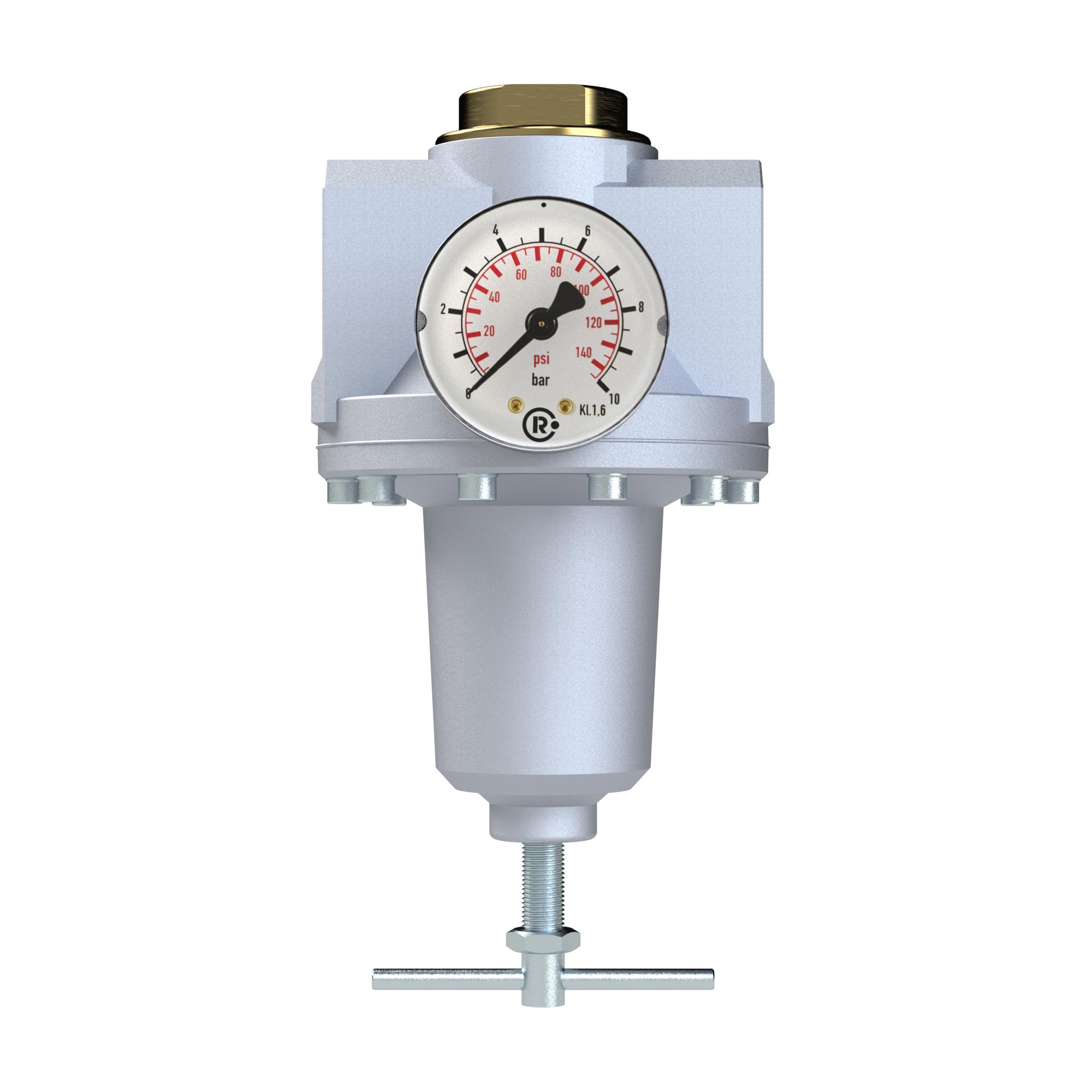Pressure regulator »Standard«, Size 4, G 1 1/4, 0.5 - 10 bar - Riegler 100826