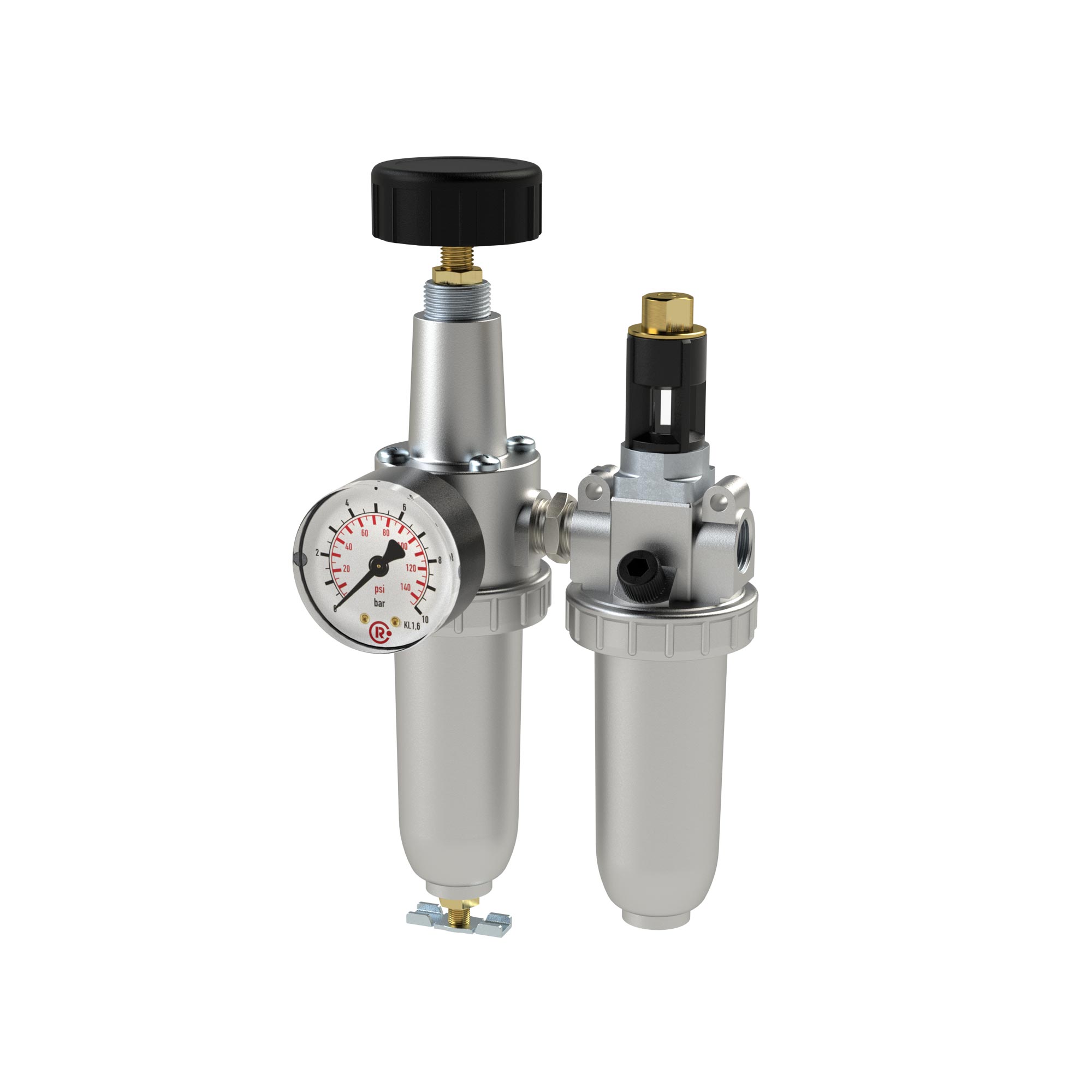 Wartungseinheit 2-tlg. »Standard« mit Metallbehälter - Riegler K2214