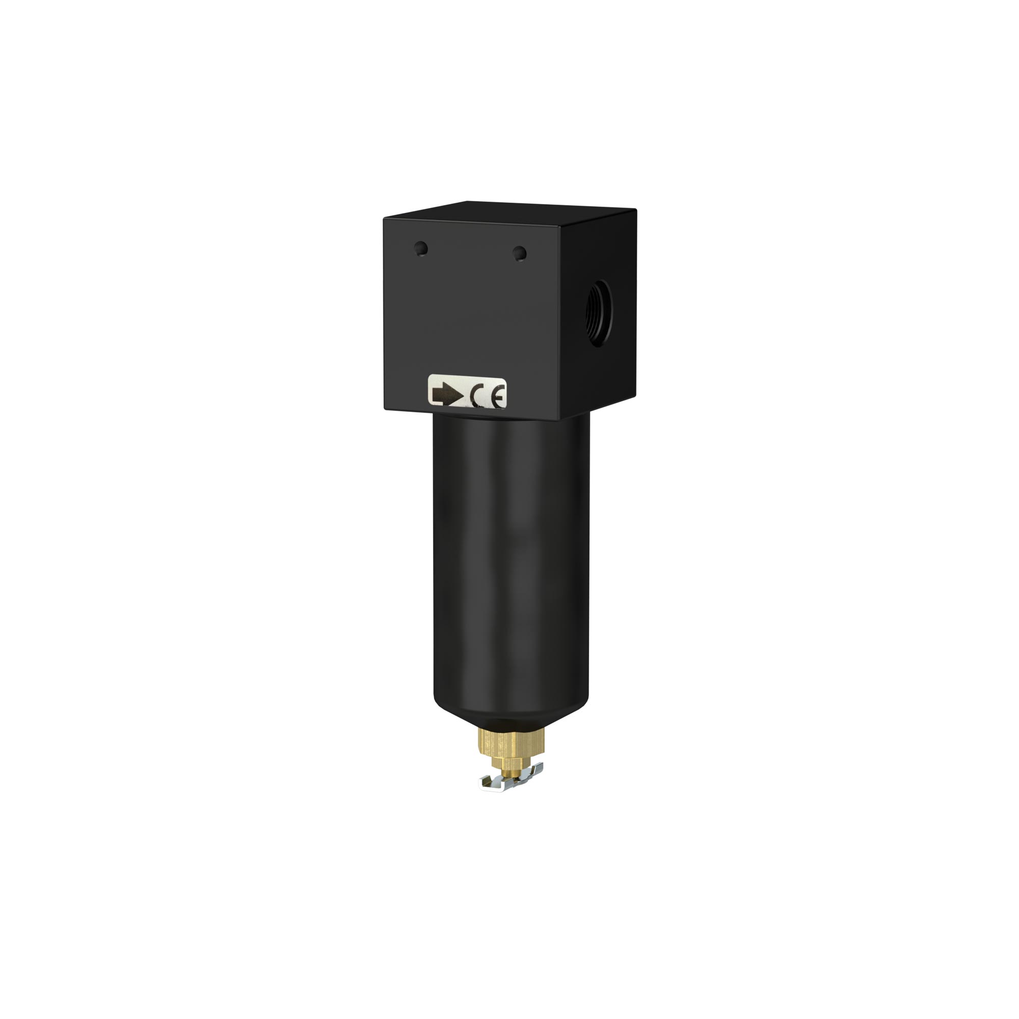 Filter für hohe Drücke bis 60 bar, mit Handablassventil - Riegler K1866