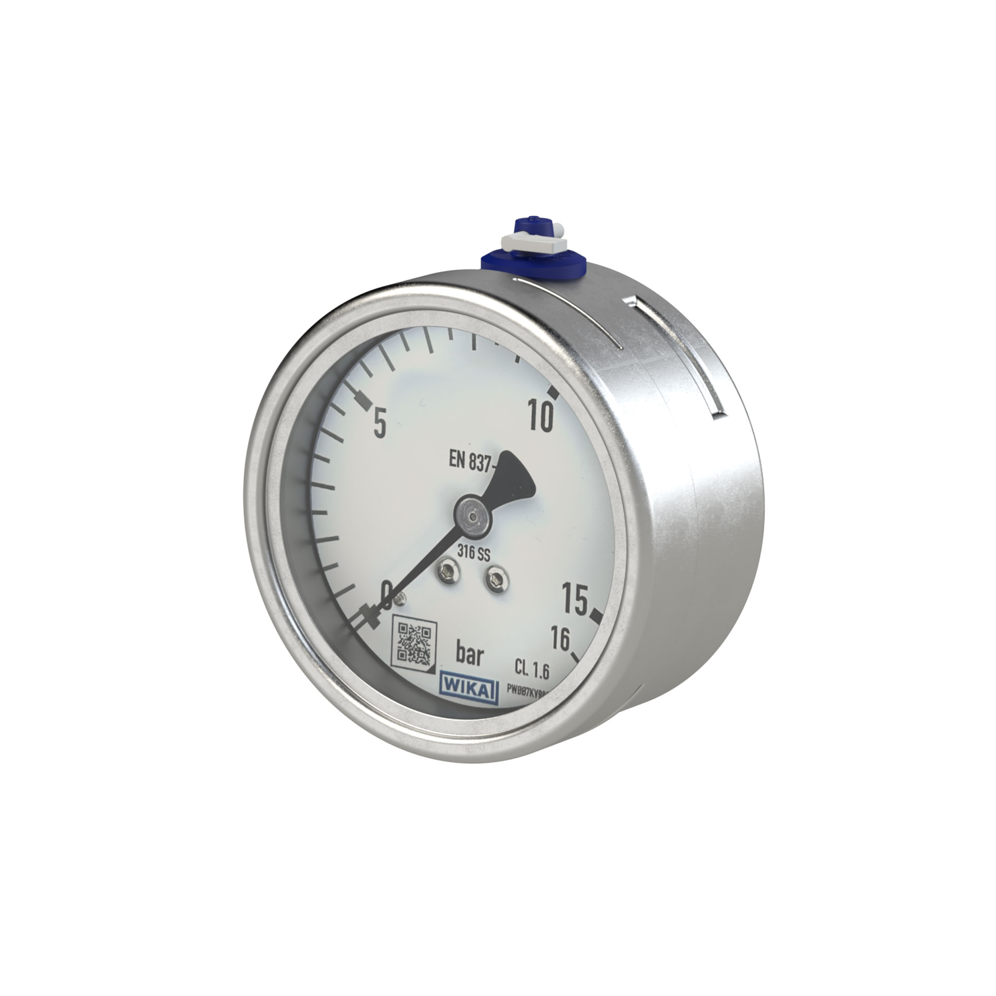 Pressure gauge, CrNi steel - Riegler K8