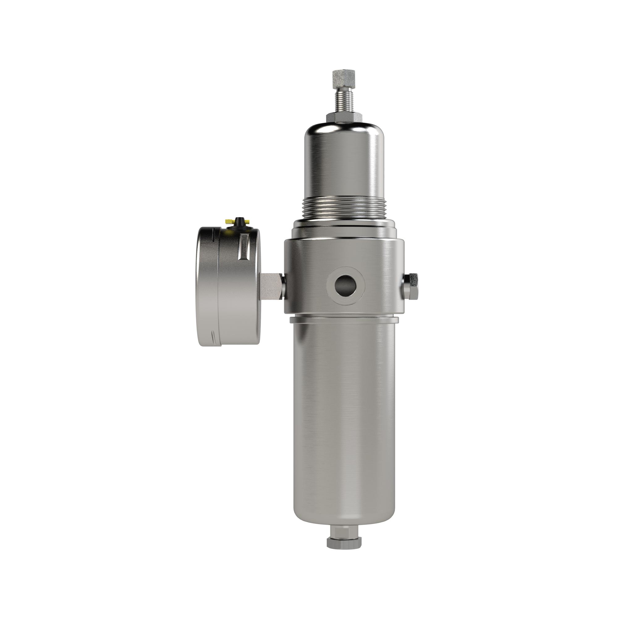 Stainless steel filter regulator, 1.4404, G 1/4, 1 - 15 bar - Riegler 101207